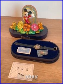40Th Anniversary Tdl Tokyo Disneyland Fantilusion Figure Ring Watch Pin Mickey