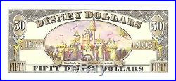 $50 BOYER DISNEY DOLLAR 2005 50th Anniversary Collectible Disneyland Fifty NEW