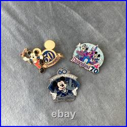50th, 60th, 70th Anniversary Disneyland Resort Collection Of Pins 50th, 60th, 70th Anniversary Disneyland Resort Collection Of Pins