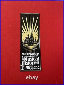 50th ANNIVERSARY A MUSICAL HISTORY OF DISNEYLAND. 1st ED. Comes Boxed Set