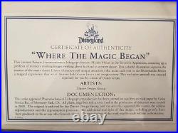 50th Anniversary Disneyland Poster & Portfolios & Fantasy Faire Print All 4 Rare