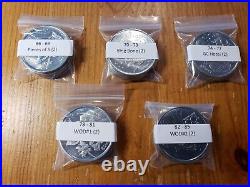 5 Newest Sets of Disneyland 100th Medallions (Now Retired)