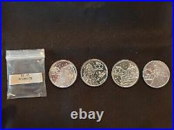 5 Newest Sets of Disneyland 100th Medallions (Now Retired)