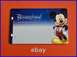 60th Anniversary Diamond Disneyland Resort Hotel Key Card (Mint Condition)