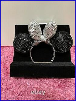 60th Anniversary Swarovski Crystal Minnie Mouse Ears Headband Disneyland Rare Nw