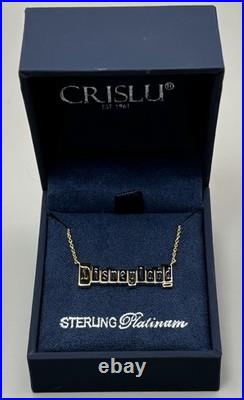 70th Anniversary CRISLU Disney Parks Exclusive Disneyland Marquee Necklace
