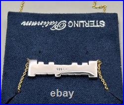 70th Anniversary CRISLU Disney Parks Exclusive Disneyland Marquee Necklace