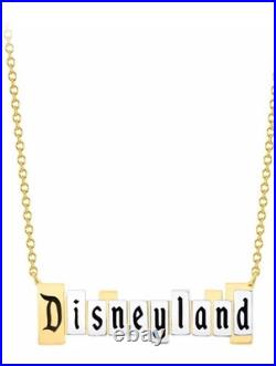 70th Anniversary CRISLU Disney Parks Exclusive Disneyland Marquee Necklace