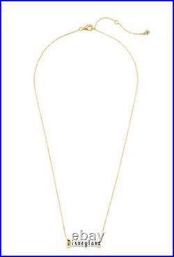 70th Anniversary CRISLU Disney Parks Exclusive Disneyland Marquee Necklace