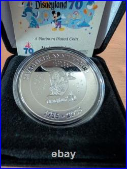 70th Anniversary Disneyland Collection Platinum Plated Coin