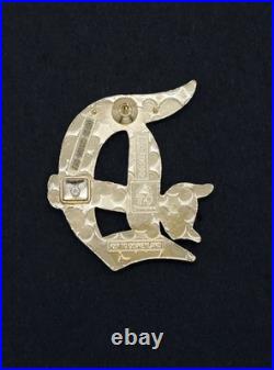 70th Anniversary Mystery Pin Gold Back Glitter D With Key To Disneyland
