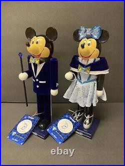 Alex Maher Disneyland 60th Diamond Celebration Mickey Minnie Nutcracker 2015 SET Alex Maher Disneyland 60th Diamond Celebration Mickey Minnie Nutcracker 2015 SET
