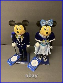 Alex Maher Disneyland 60th Diamond Celebration Mickey Minnie Nutcracker 2015 SET Alex Maher Disneyland 60th Diamond Celebration Mickey Minnie Nutcracker 2015 SET