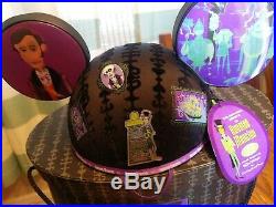 Amazing HAUNTED MANSION 40th ANNIVERSARY SHAG MICKEY MOUSE EARS LE Disneyland