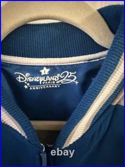 Authentic Disneyland Paris 25th Anniversary Varsity Jacket Adult Size L NWOT