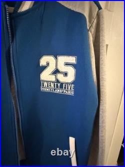 Authentic Disneyland Paris 25th Anniversary Varsity Jacket Adult Size L NWOT