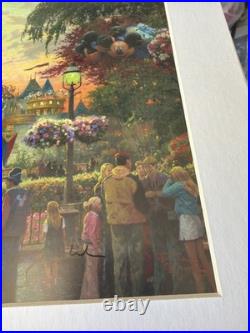 Autographed Thomas Kinkade Disney Disneyland 50th Anniversary Castle Print
