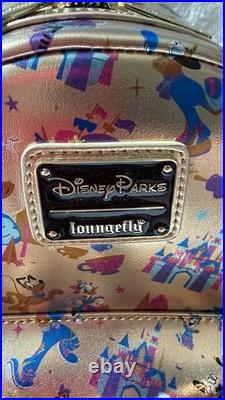BUNDLE Disney Parks Disneyland 70th Anniversary Gold Loungefly NWOT & Ears NWT