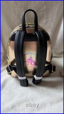 BUNDLE Disney Parks Disneyland 70th Anniversary Gold Loungefly NWOT & Ears NWT