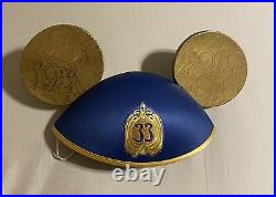 Brand Newith Never Worn Disneyland Club 33 65th Anniversary Mickey Mouse Ears