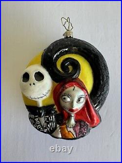 Christopher Radko Jack & Sally 15th Anniversary Ornament LE Disneyland READ