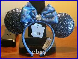 Club 33 Blue Ear Headband Disneyland 65th Anniversary Never Worn New With Tags
