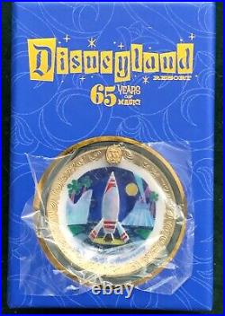 Club 33 Disneyland 65th Anniversary LE Charger Plate Pin ROCKET TO THE MOON NIB