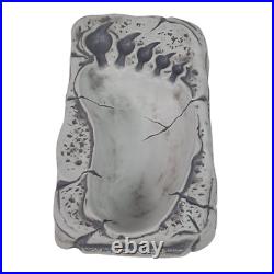 Club 33 Disneyland 65th Anniversary Matterhorn Yeti Footprint Tiki Bowl Open Box