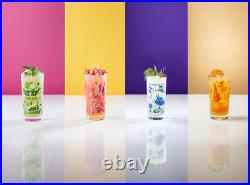 Club 33 Disneyland 70th Anniversary Exclusive Glass COMPLETE SET OF 4