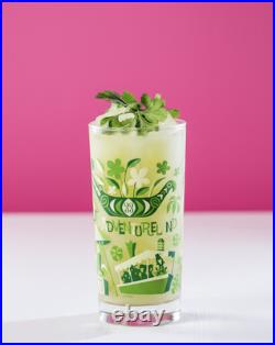 Club 33 Disneyland 70th Anniversary Exclusive Glass COMPLETE SET OF 4