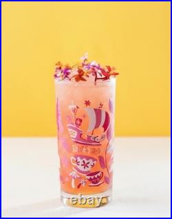 Club 33 Disneyland 70th Anniversary Exclusive Glass COMPLETE SET OF 4