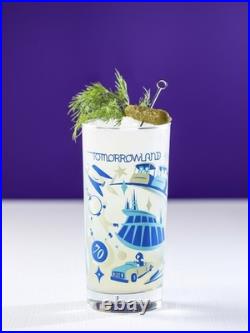 Club 33 Disneyland 70th Anniversary Exclusive Glass COMPLETE SET OF 4