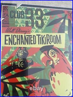 Club 33 Disneyland Enchanted Tiki Room Print Jeff Granito 55th Anniversary