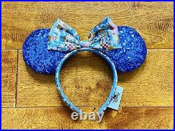 Club 33 Disneyland Small World 55th Anniversary Minnie Mouse Ears Headband New