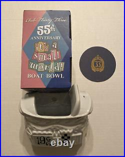 Club 33 Small World Tiki Boat Bowl New Exclusive Disneyland Park Product