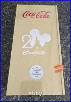 Coca-Cola Hong Kong Disneyland 20th Anniversary Bottle with Pin