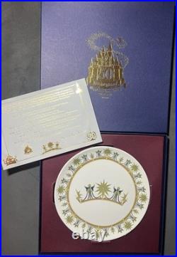 Complete Collection of Disneyland's 50th Anniversary Castle Crown Plates