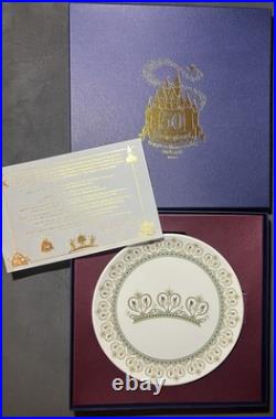 Complete Collection of Disneyland's 50th Anniversary Castle Crown Plates