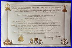 Complete Collection of Disneyland's 50th Anniversary Castle Crown Plates