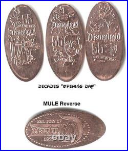 Copper Disneyland Complete 60th Anniversary Collection (60) made withunc coins