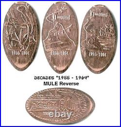 Copper Disneyland Complete 60th Anniversary Collection (60) made withunc coins