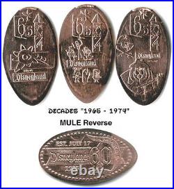 Copper Disneyland Complete 60th Anniversary Collection (60) made withunc coins