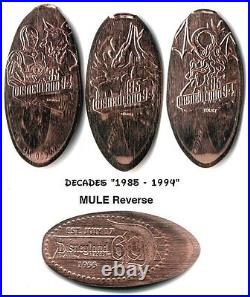 Copper Disneyland Complete 60th Anniversary Collection (60) made withunc coins