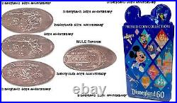 Copper Disneyland Complete 60th Anniversary Collection (60) made withunc coins