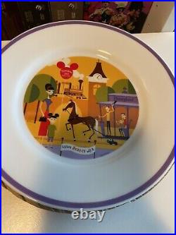 DISNEYLAND 50TH ANNIVERSARY COLLECTIBLE PLATE SET BY SHAG-New