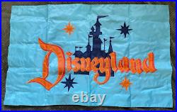 DISNEYLAND 50TH ANNIVERSARY RARE REPLICA 2 FLAG SET By KEVIN KIDNEY