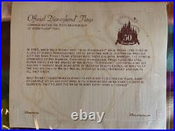 DISNEYLAND 50TH ANNIVERSARY RARE REPLICA 2 FLAG SET By KEVIN KIDNEY