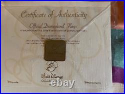 DISNEYLAND 50TH ANNIVERSARY RARE REPLICA 2 FLAG SET By KEVIN KIDNEY