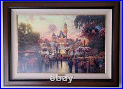DISNEYLAND 50TH ANNIVERSARY Thomas Kinkade LIMITED EDITION Canvas 24x36
