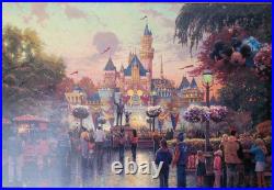 DISNEYLAND 50TH ANNIVERSARY Thomas Kinkade LIMITED EDITION Canvas 24x36